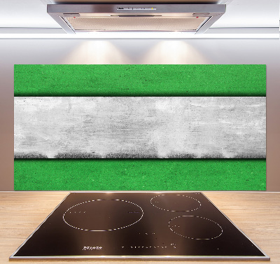 Cooker splashback Green wall