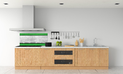 Cooker splashback Green wall