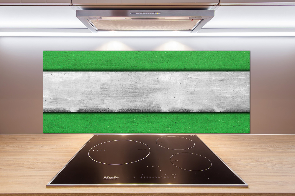 Cooker splashback Green wall