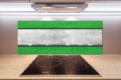 Cooker splashback Green wall