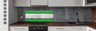 Cooker splashback Green wall