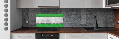 Cooker splashback Green wall