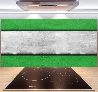 Cooker splashback Green wall