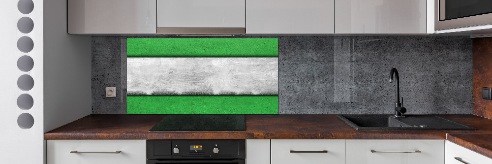 Cooker splashback Green wall