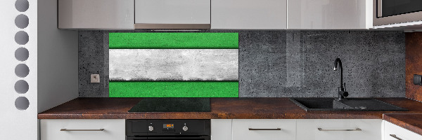 Cooker splashback Green wall