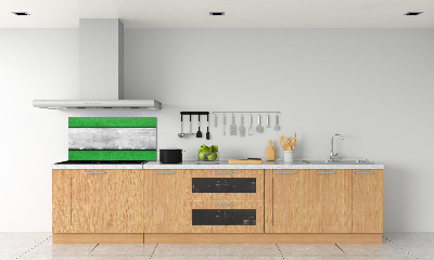 Cooker splashback Green wall