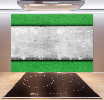 Cooker splashback Green wall