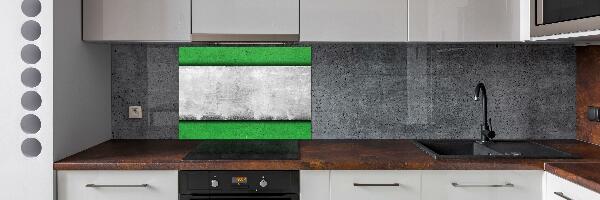 Cooker splashback Green wall