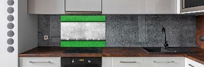 Cooker splashback Green wall