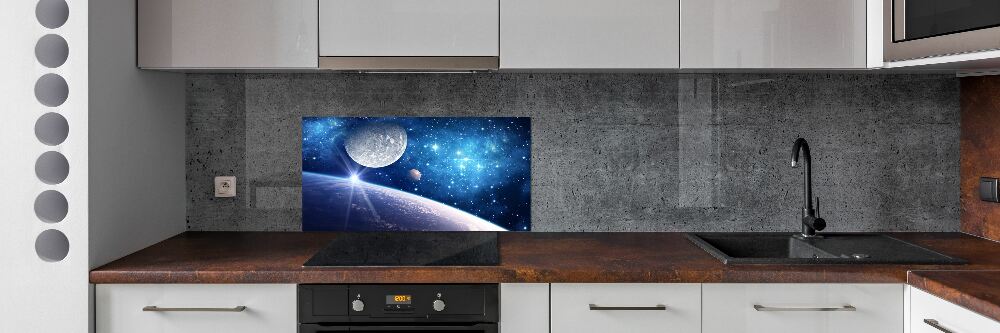 Kitchen splashback Moon