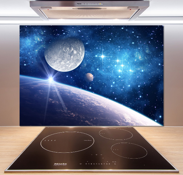 Kitchen splashback Moon