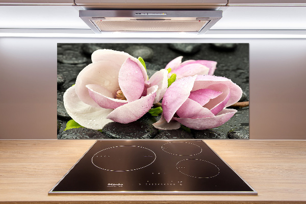 Cooker splashback Magnolia stone zen