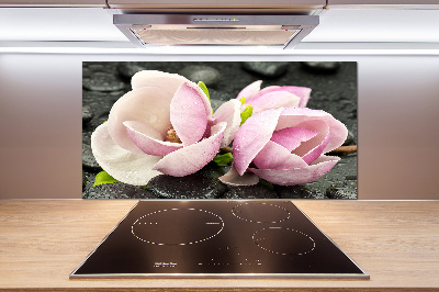 Cooker splashback Magnolia stone zen