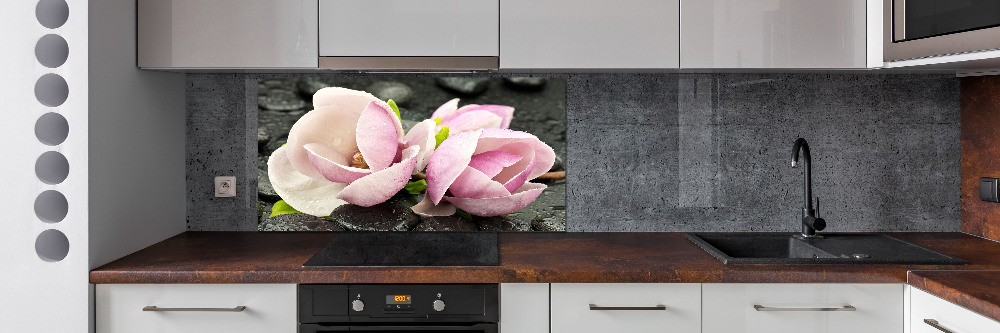 Cooker splashback Magnolia stone zen