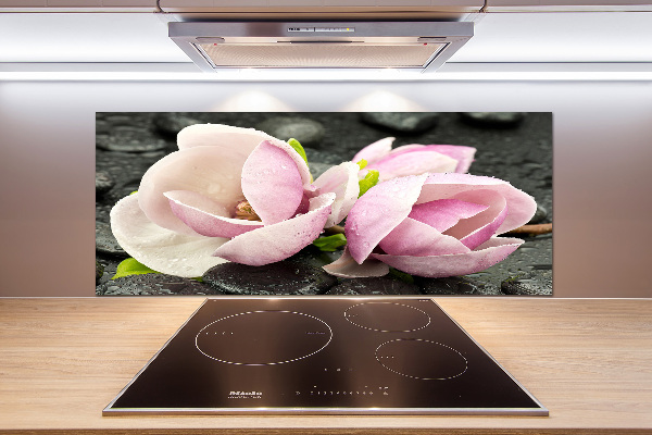 Cooker splashback Magnolia stone zen