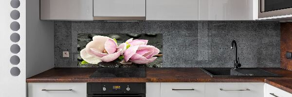 Cooker splashback Magnolia stone zen