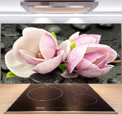 Cooker splashback Magnolia stone zen