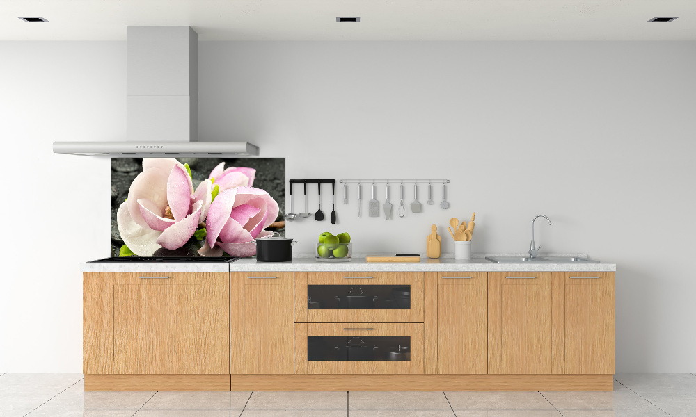 Cooker splashback Magnolia stone zen