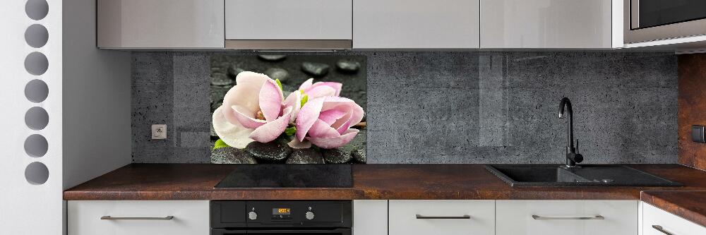 Cooker splashback Magnolia stone zen