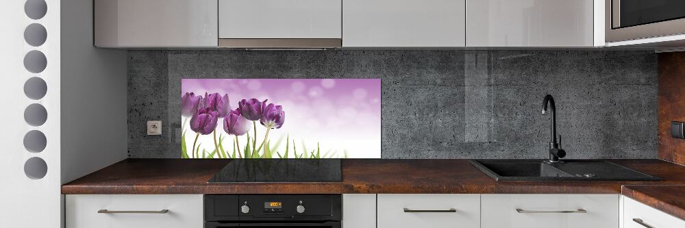 Cooker splashback Fillet tulips