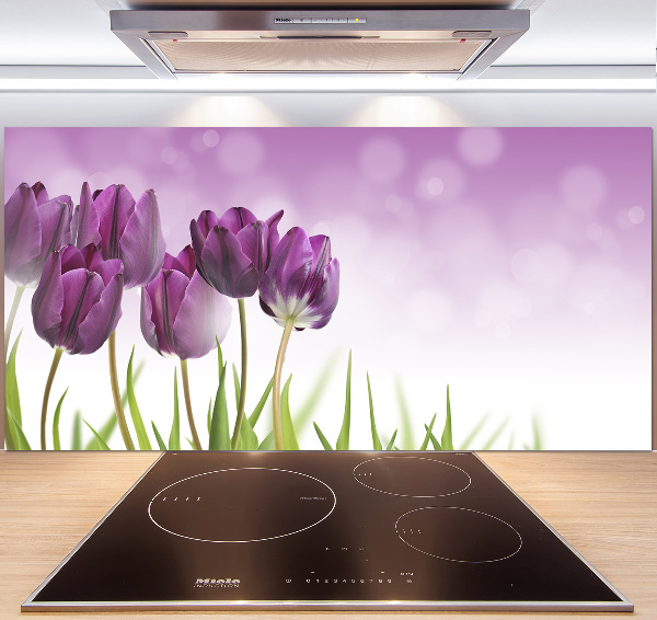 Cooker splashback Fillet tulips