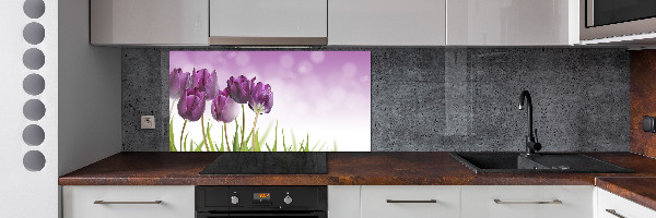 Cooker splashback Fillet tulips