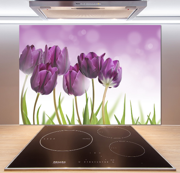 Cooker splashback Fillet tulips