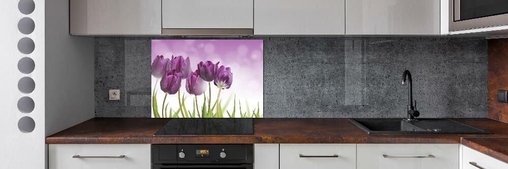 Cooker splashback Fillet tulips