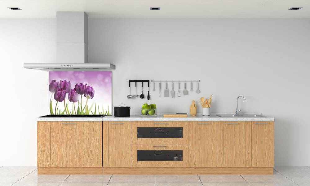 Cooker splashback Fillet tulips