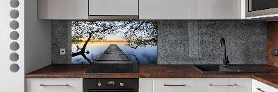 Cooker splashback Pier by the lake