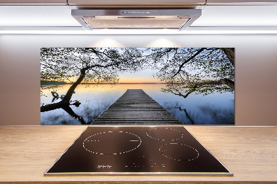 Cooker splashback Pier by the lake