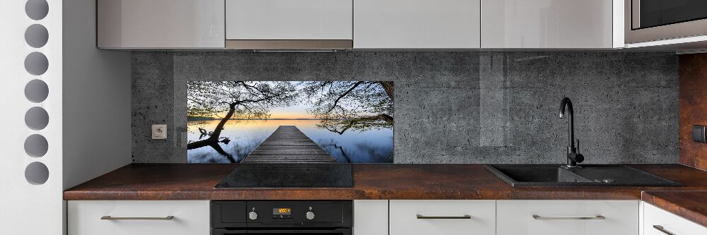 Cooker splashback Pier by the lake