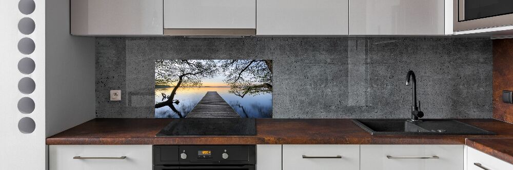 Cooker splashback Pier by the lake