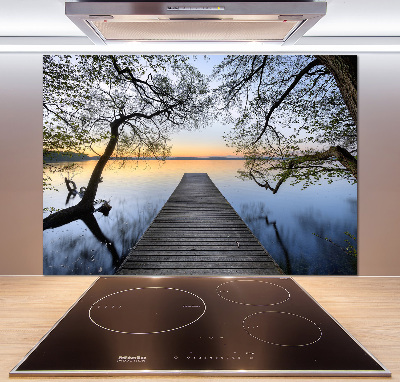 Cooker splashback Pier by the lake