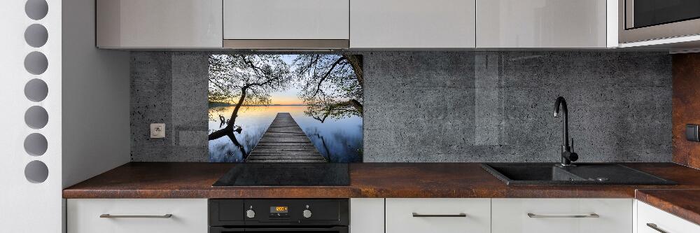 Cooker splashback Pier by the lake