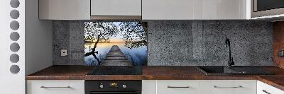 Cooker splashback Pier by the lake