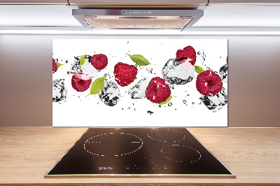 Kitchen splashback Raspberry and water