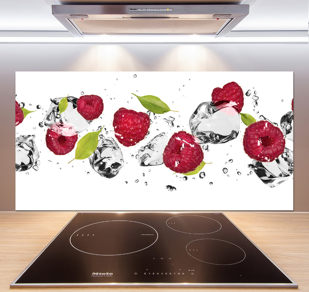 Kitchen splashback Raspberry and water