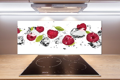 Kitchen splashback Raspberry and water