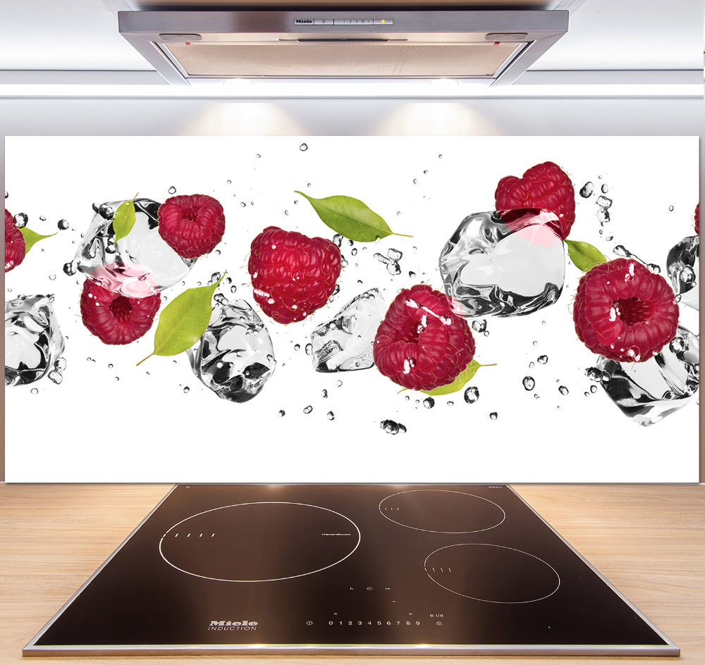 Kitchen splashback Raspberry and water