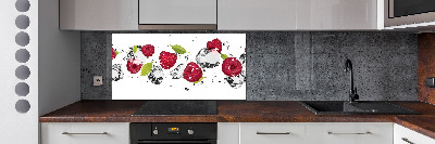 Kitchen splashback Raspberry and water