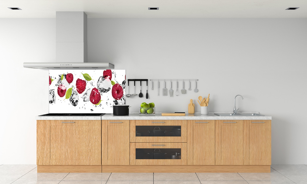 Kitchen splashback Raspberry and water