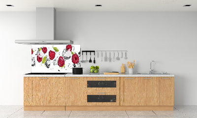 Kitchen splashback Raspberry and water