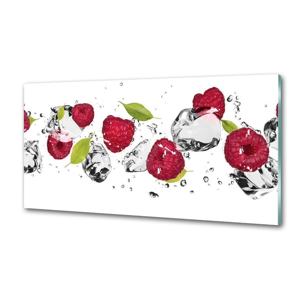 Kitchen splashback Raspberry and water