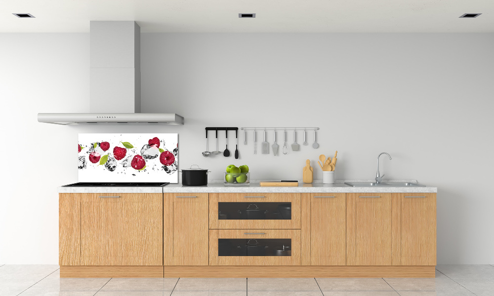 Kitchen splashback Raspberry and water