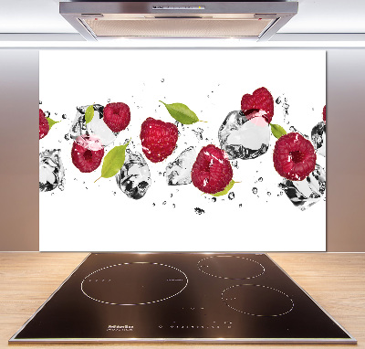 Kitchen splashback Raspberry and water