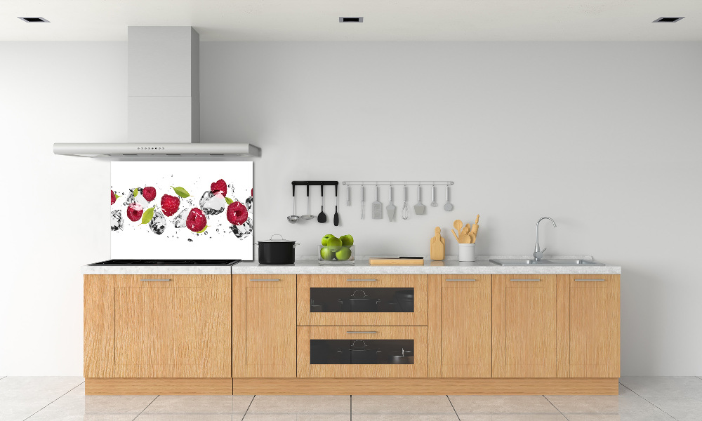 Kitchen splashback Raspberry and water