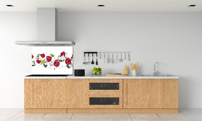 Kitchen splashback Raspberry and water