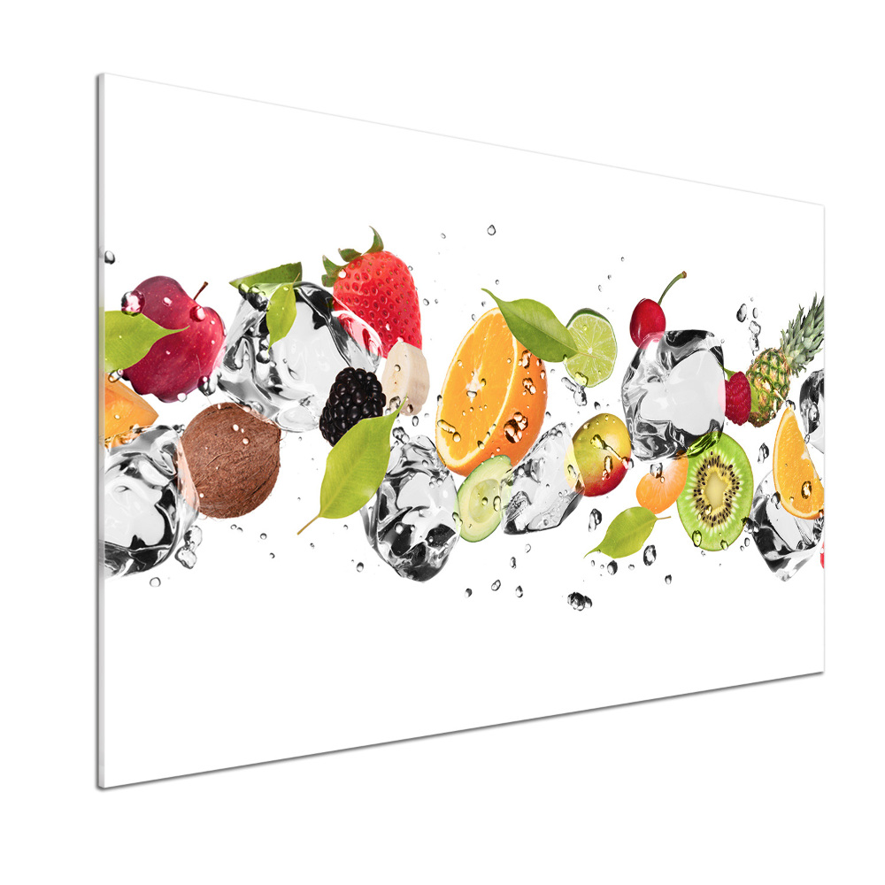 Kitchen splashback Fruit and water