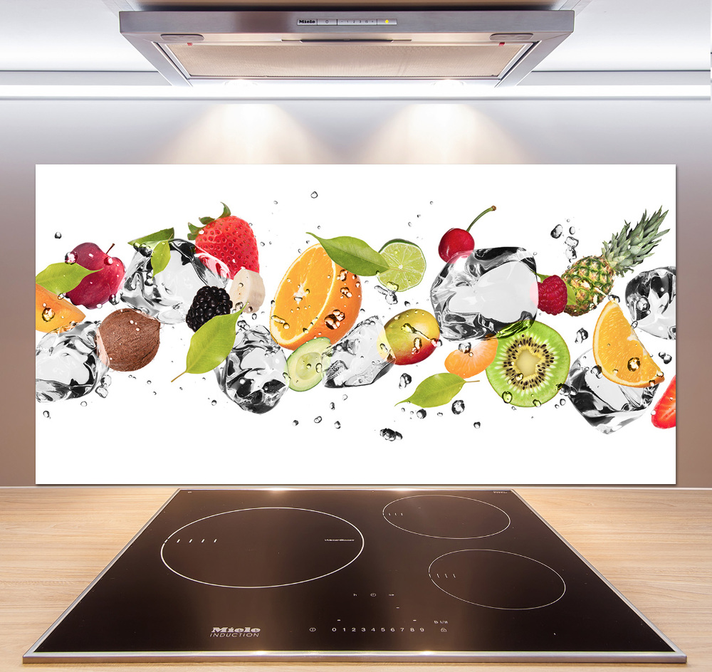 Kitchen splashback Fruit and water